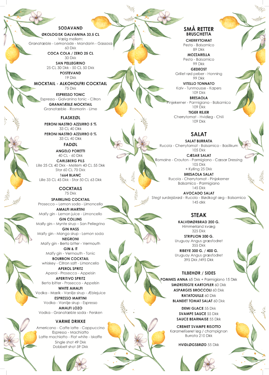 Menu Restaurant Amalfi-1